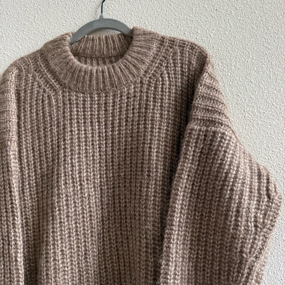 Lauren Manoogian Camel Fisherman Alpaca Pullover Sweater Size 1 - Picture 3 of 6